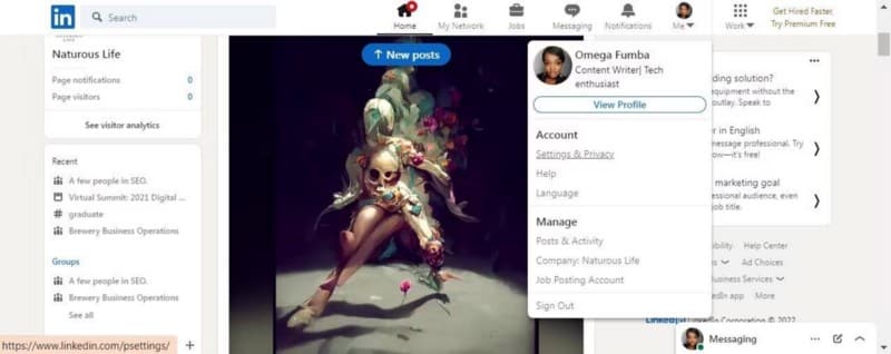 صورة لـ كيفية عرض ملف شخصي على LinkedIn بشكل مجهول | 1VXQwNH-0Mr0ALV4fgDqIJw-DzTechs