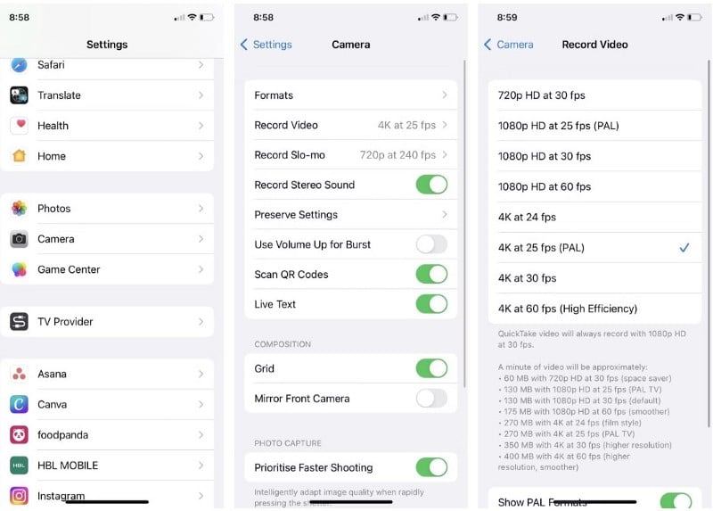 صورة لـ إيقاف وميض الأضواء في مقاطع الفيديو على الـ iPhone من خلال تنسيق PAL | 1m4gMZRLDj-txtQGHTw1KVQ-DzTechs