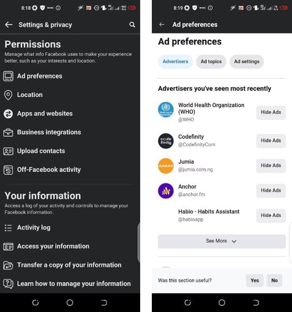 صورة لـ كيفية التوقف عن رؤية الإعلانات التي تكرهها على Facebook | 1506kTLYCy4YzBgtE7l0Zgg-DzTechs