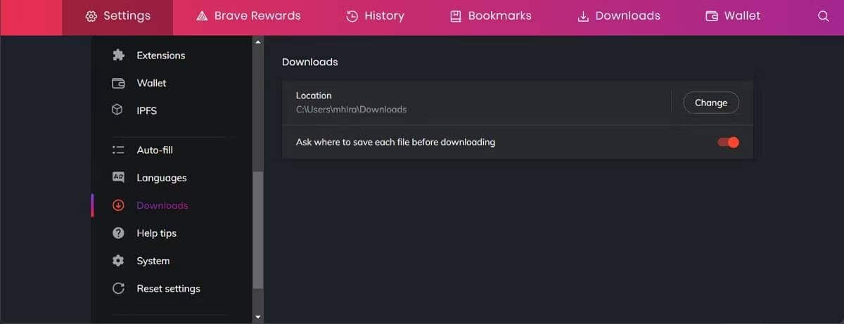 صورة لـ كيفية تغيير مكان تنزيل الملفات الافتراضي في المتصفحات الشائعة | 10OzLdRPoEFFC23qSEY99Jg-DzTechs