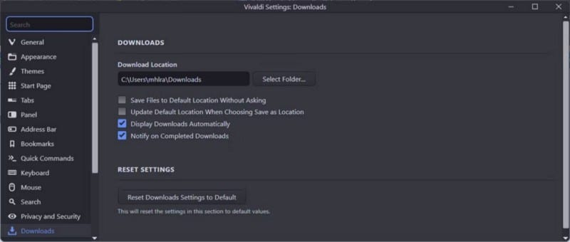 صورة لـ كيفية تغيير مكان تنزيل الملفات الافتراضي في المتصفحات الشائعة | 1GF7TobZD7bI7uv76F3iusw-DzTechs