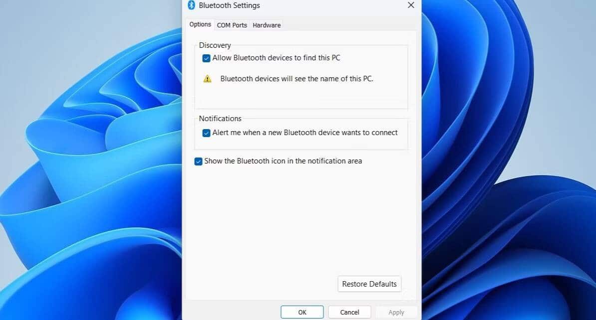 صورة لـ طرق إصلاح خيار Bluetooth مفقود في Windows 11 | 1O5NIdzCB8gQY8-yAhTJQnA-DzTechs