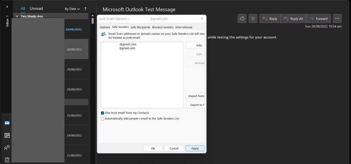 صورة لـ كيفية إضافة عناوين البريد الإلكتروني في Outlook إلى القائمة البيضاء | 1XQuxDjGBC6xOWFGjtI_ZNA-DzTechs