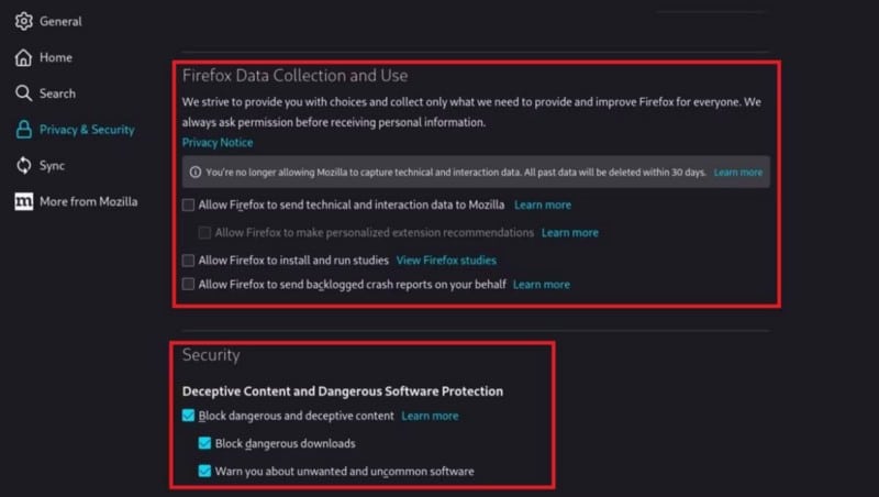 صورة لـ كيفية تحسين خصوصيتك وأمانك في Firefox عن طريق تغيير الإعدادات | 1aEwAMD2AnsCZPw6hUwTQnw-DzTechs