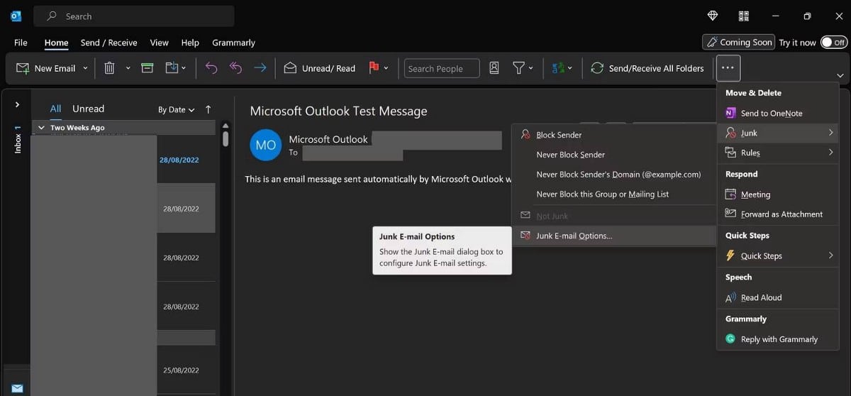 صورة لـ كيفية إضافة عناوين البريد الإلكتروني في Outlook إلى القائمة البيضاء | 1fgAvDzkm9BO1EN5zbMA5HA-DzTechs