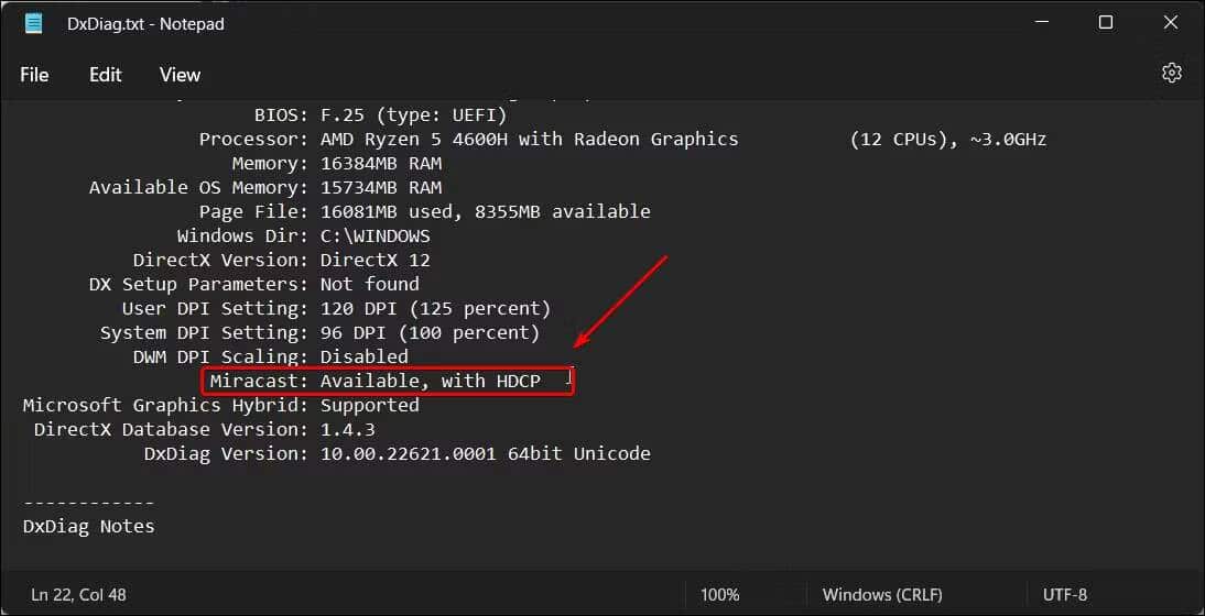 صورة لـ طرق للتحقق مما إذا كان الكمبيوتر بنظام Windows 11 يدعم Miracast | 1637p9qD-xTyZaszWLQduzA-DzTechs