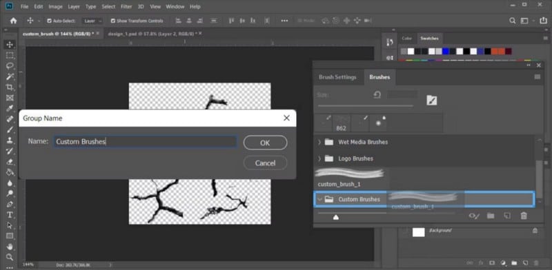 صورة لـ كيفية إنشاء فرش مُخصصة بسهولة في Photoshop | 1JpnB9Eda5VqIMm_RaV_Lfg-DzTechs