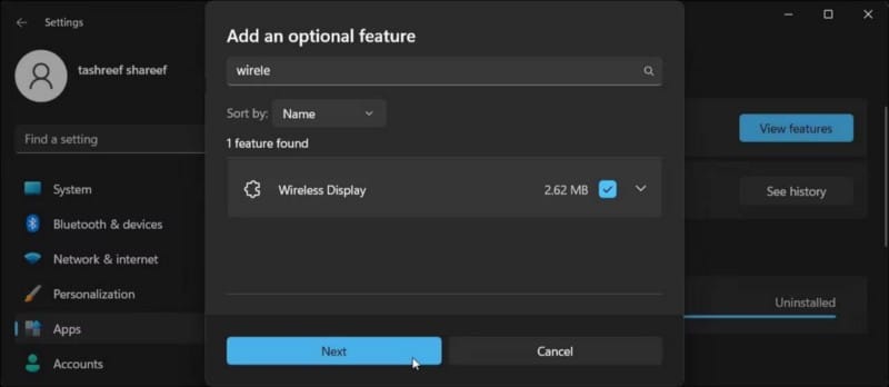 صورة لـ طرق للتحقق مما إذا كان الكمبيوتر بنظام Windows 11 يدعم Miracast | 1Q5s940F_BLunS3tDV0FCdA-DzTechs