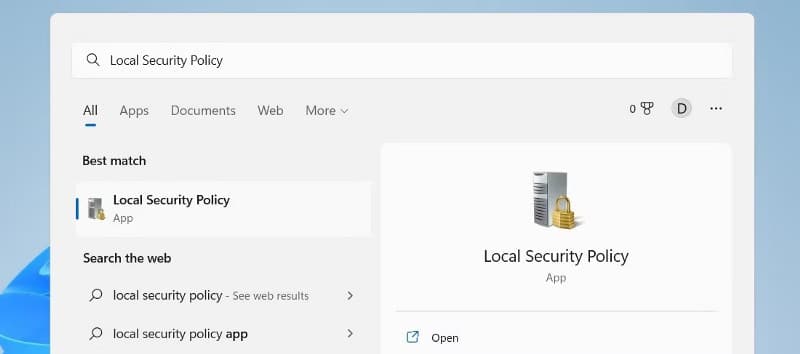 صورة لـ كيفية فتح سياسة الأمان المحلية في Windows 11 | 1cWzY0M58fzUlt-DeAWTkZw-DzTechs