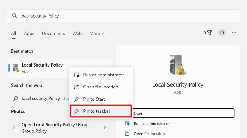 صورة لـ كيفية فتح سياسة الأمان المحلية في Windows 11 | 1rO8cGFCYF4xL5UZgChVrOw-DzTechs