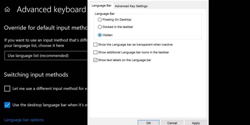 صورة لـ كيفية إخفاء شريط اللغة من شريط مهام Windows 11 | 1xq93OOMnN4fMPYtuWSpCxA-DzTechs