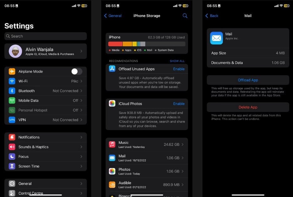 صورة لـ مستندات وبيانات iPhone: ما هي وكيف تحذفها؟ | 1jAM-fzqIBGpaCRWvukaRFQ-DzTechs