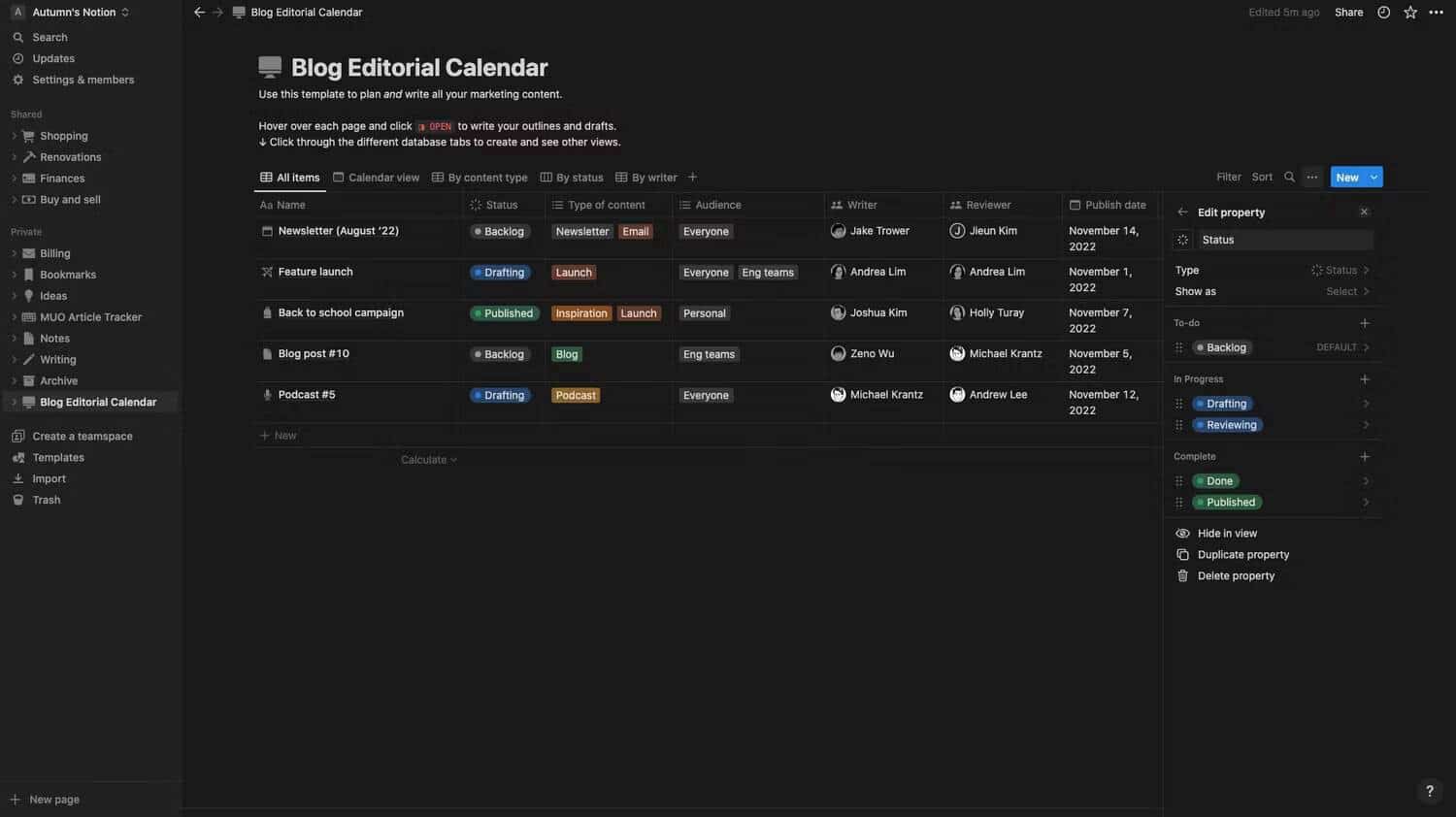 صورة لـ كيفية تنظيم وتخطيط مُحتواك باستخدام Notion | 1qHrIpuUf74DhuUWb47FeAA-DzTechs