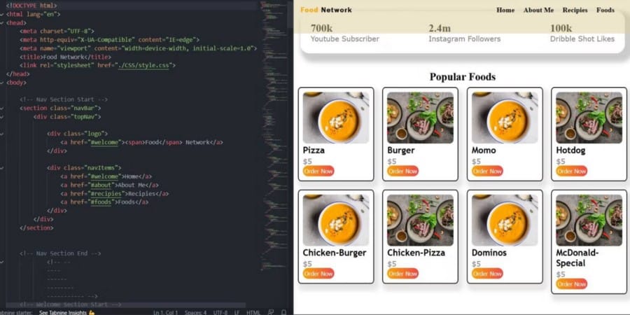 صورة لـ أفضل مشاريع HTML و CSS المُناسبة للمُبتدئين | 184teJzi_l1vgNBPHcC_8yg-DzTechs