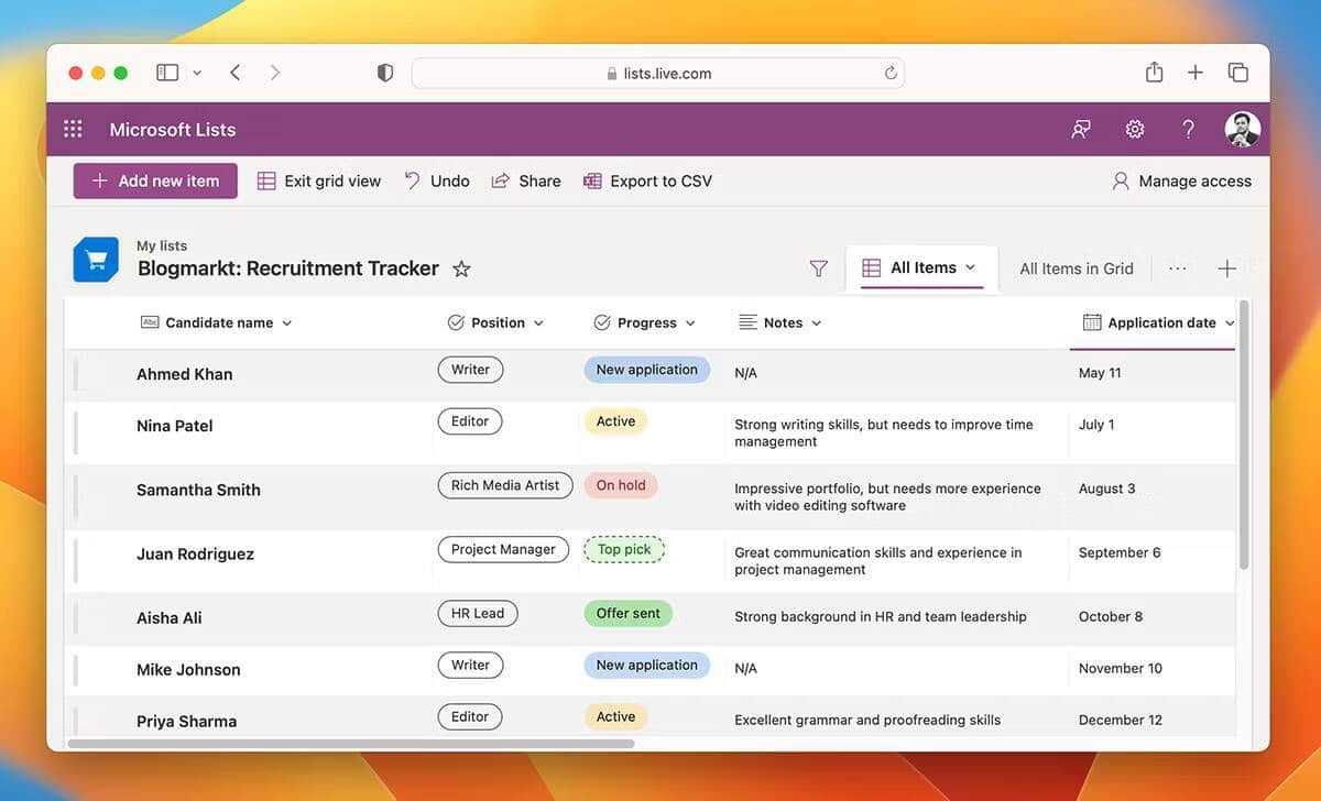 صورة لـ طرق لتنظيم سير عملك باستخدام Microsoft Lists | 1RIVKGfup7r7eNaBo_ZJ4DA-DzTechs