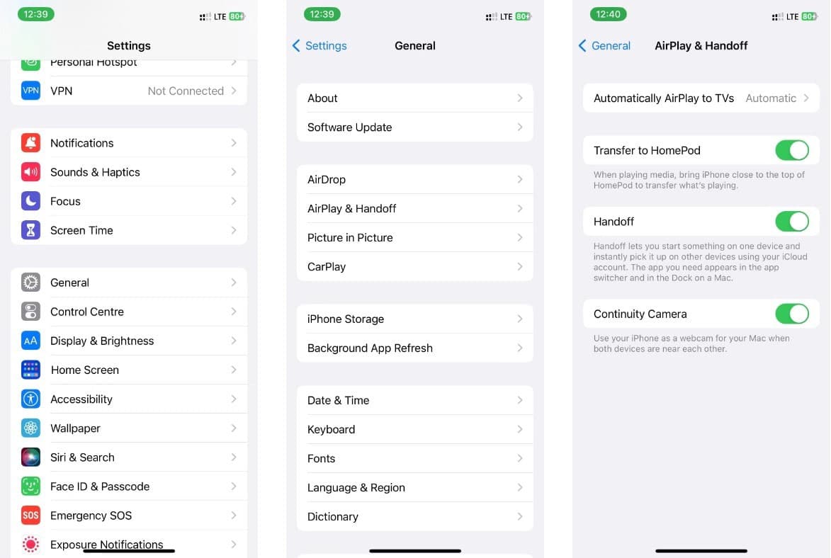 صورة لـ “كاميرا الاستمرار” لا تعمل على الـ Mac الخاص بك؟ طرق لإصلاحها | 1V0Ro42BPR-dSt0CpEJABkA-DzTechs
