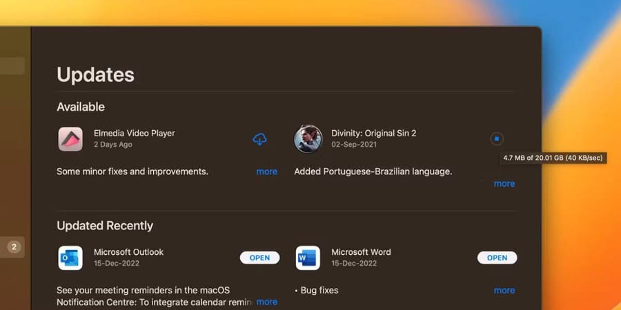 صورة لـ كيفية إيقاف التنزيلات التلقائية والجارية في App Store على الـ Mac | 1VZttps_xYVqzkNpyQBYhTw-DzTechs