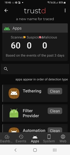 صورة لـ أفضل تطبيقات القرصنة على نظام Android | Best-Android-Hacking-Apps-Trustd-New-Name-for-Traced-DzTechs