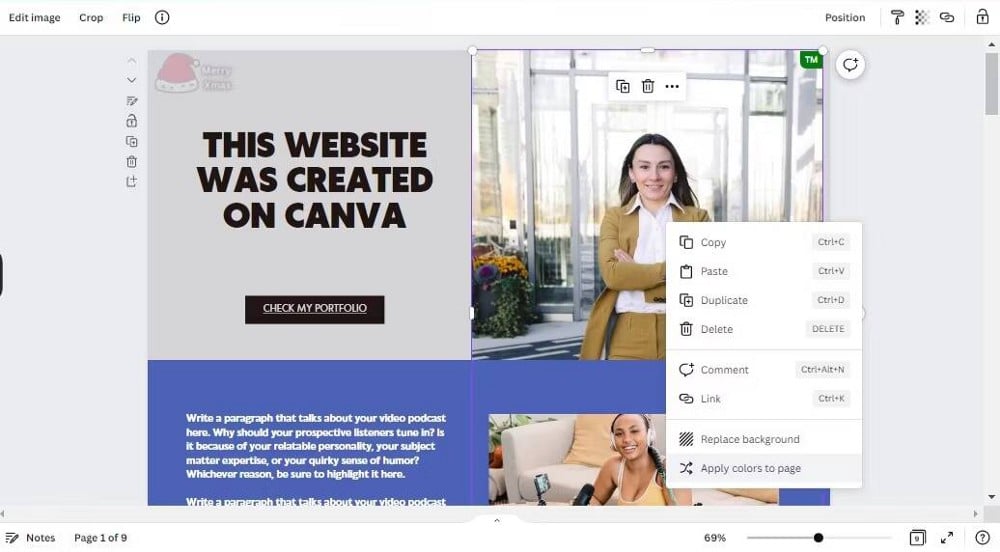 صورة لـ كيفية إنشاء موقع شخصي باستخدام Canva: دليل خطوة بخطوة | 1HBv433Tvu98fyExkH0Egbw-DzTechs