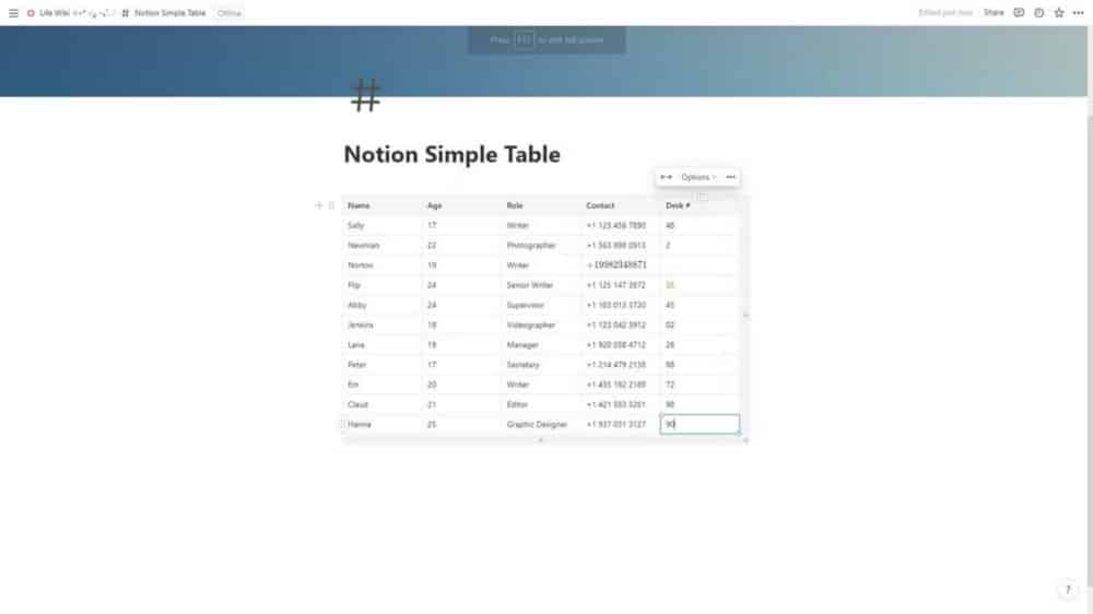 صورة لـ ما هي الجداول البسيطة في Notion؟ كل ما تحتاج إلى معرفته | 1I1t8FQXo3dssoSFVlg7Wqw-DzTechs