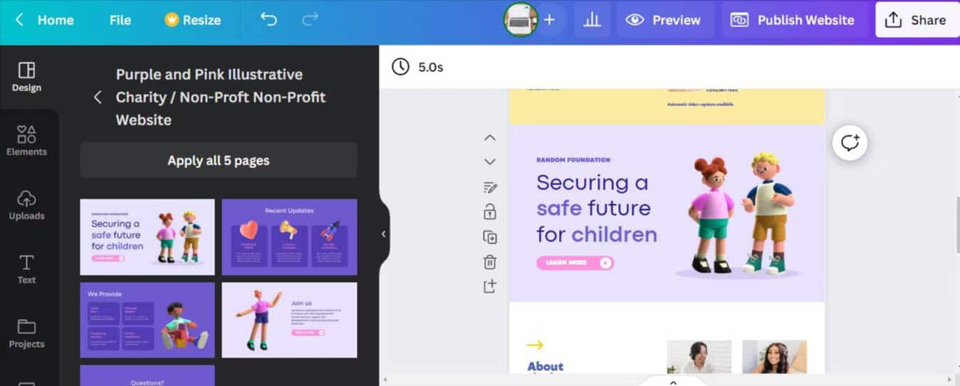صورة لـ كيفية إنشاء موقع شخصي باستخدام Canva: دليل خطوة بخطوة | 1U-slRk21IICjkwWZ8VikYA-DzTechs
