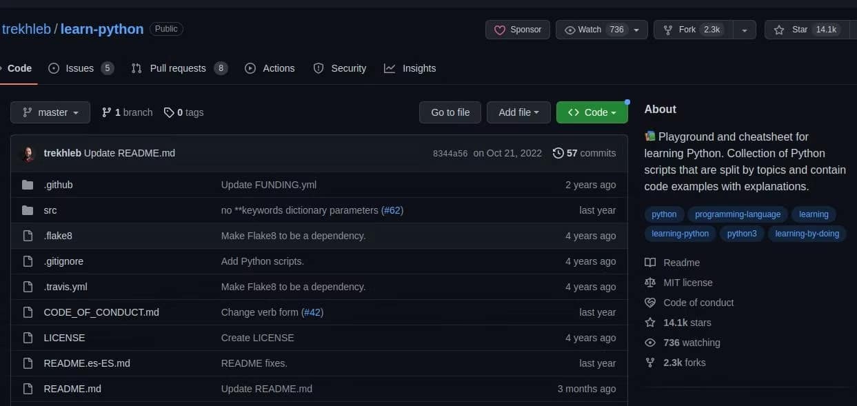 صورة لـ مُستودعات GitHub العملية التي ستُعلمك لغة Python | 1aNpkQh3NbdaFGcKZljp_dA-DzTechs