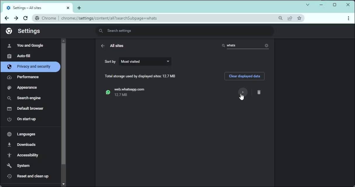 صورة لـ WhatsApp Web لا يعمل في Google Chrome؟ جرِّب هذه الإصلاحات | 128_xQp-HRhiWpw72pYwNag-DzTechs