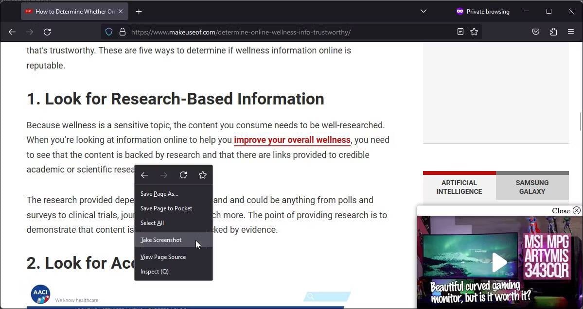 صورة لـ كيفية أخذ لقطات شاشة كاملة الصفحة على Windows 11 | 1ItZ7VDqpeb38K_90foaMRA-DzTechs