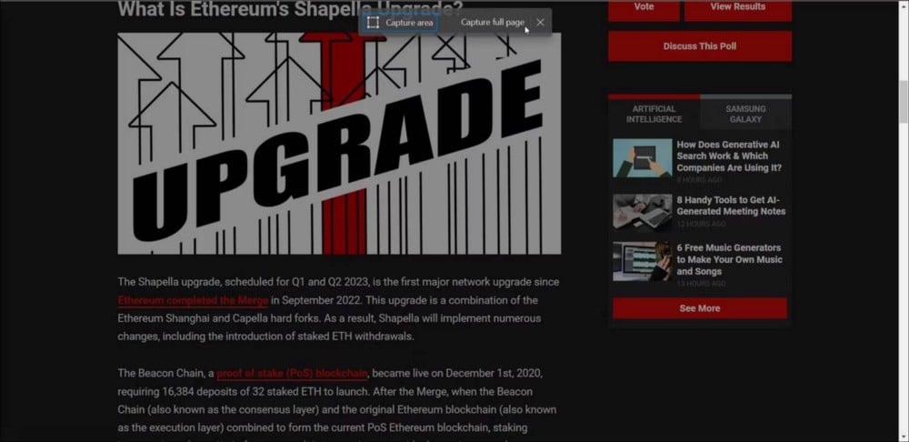 صورة لـ كيفية أخذ لقطات شاشة كاملة الصفحة على Windows 11 | 1TM4y2-s2XNCdCDHKWy3r1Q-DzTechs