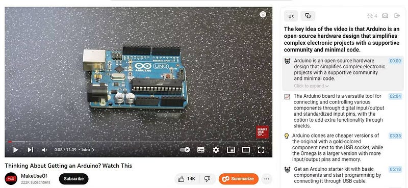 صورة لـ إضافات Chrome المدعومة بالذكاء الاصطناعي لتلخيص فيديوهات YouTube | 1dn3DbBJjjICKAwZaB6NqqA-DzTechs