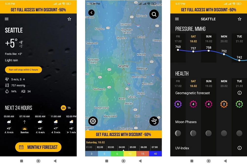 صورة لـ أفضل تطبيقات وأدوات الطقس الخالية من الإعلانات لنظام Android | 1mwINCqPcjZR1W8BTdoOiOw-DzTechs
