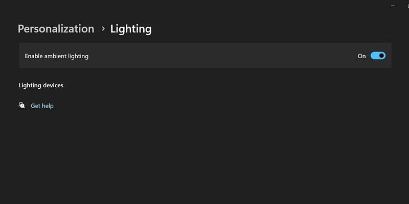 صورة لـ كيفية تمكين عناصر التحكم في إضاءة RGB على Windows 11 | 1nCRmMUxxvo5XQZo5fu3ZrQ-DzTechs