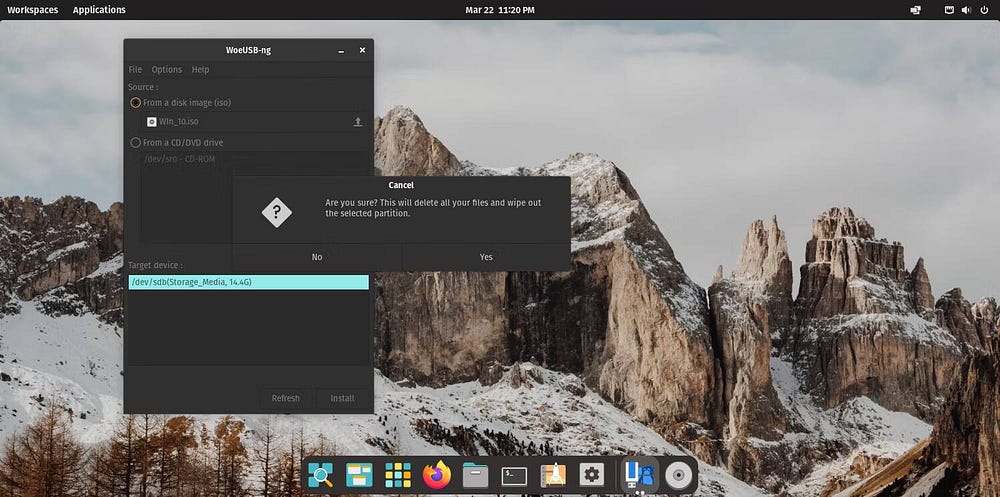 صورة لـ كيفية إنشاء محرك أقراص USB قابل للتمهيد لـ Windows على نظام Linux | 1uVSg8e6m8wRh_hdmuXSOxQ-DzTechs