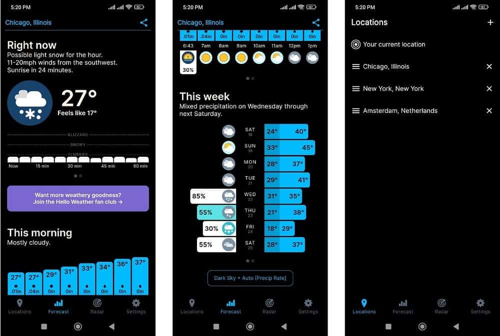 صورة لـ أفضل تطبيقات وأدوات الطقس الخالية من الإعلانات لنظام Android | 1vBuwtKEJ91qkEEPNkt_ozQ-DzTechs