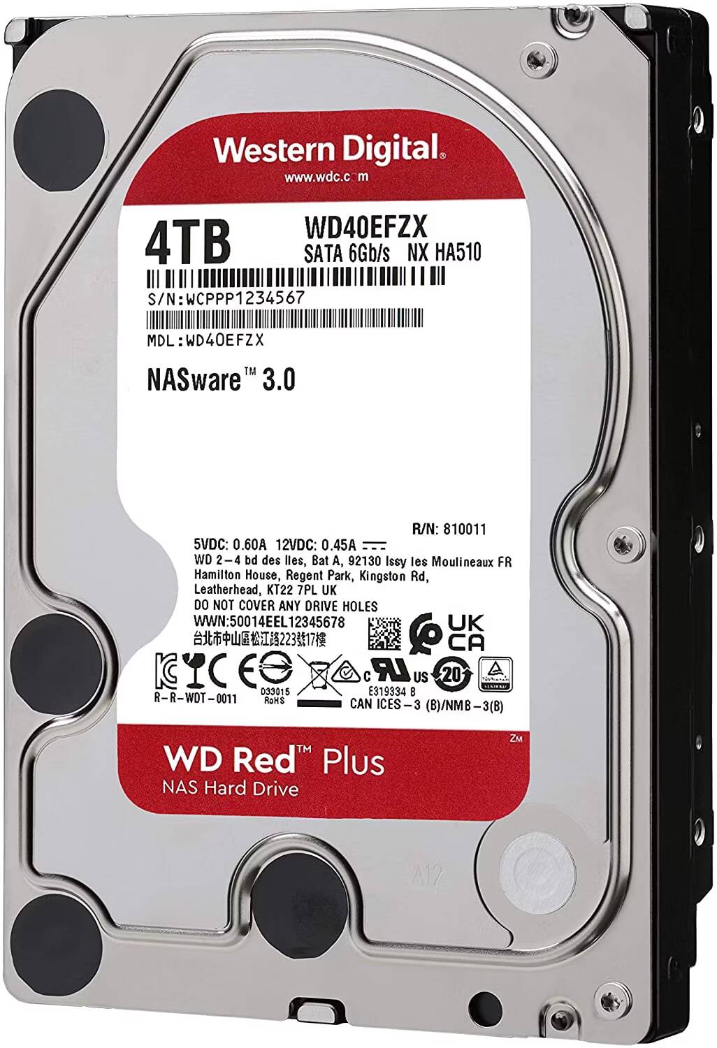 Image des disques durs les meilleurs et les plus fiables | WD-Red-WD40EFZX-SATA