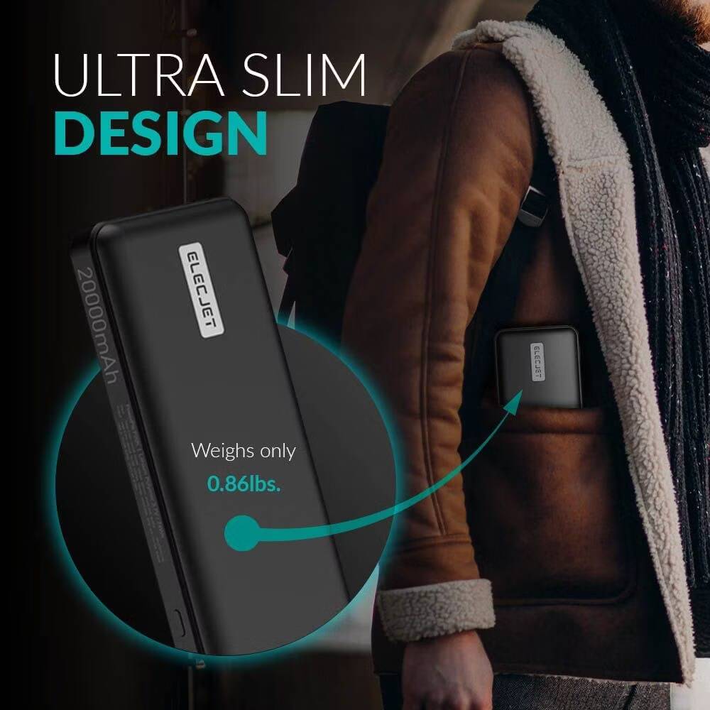 صورة لـ أفضل أجهزة بنك الطاقة المُناسبة لـ Steam Deck | elecjet-powerpie-p20-ultra-slim-design.avif_