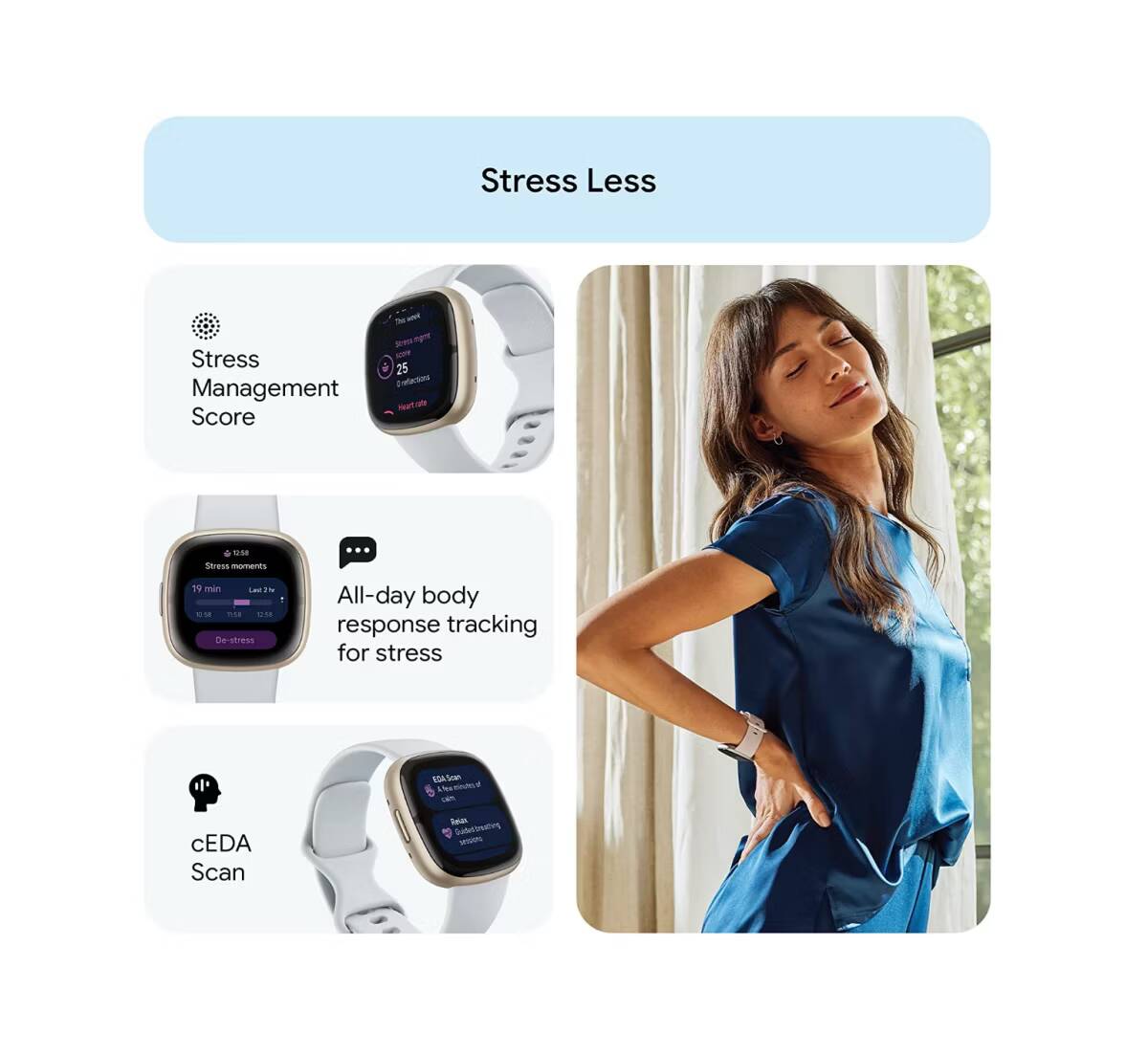 صورة لـ أفضل الأدوات التقنية المكتبية للمساعدة على استخراج إبداعك | fitbit-sense-2-stress.avif_
