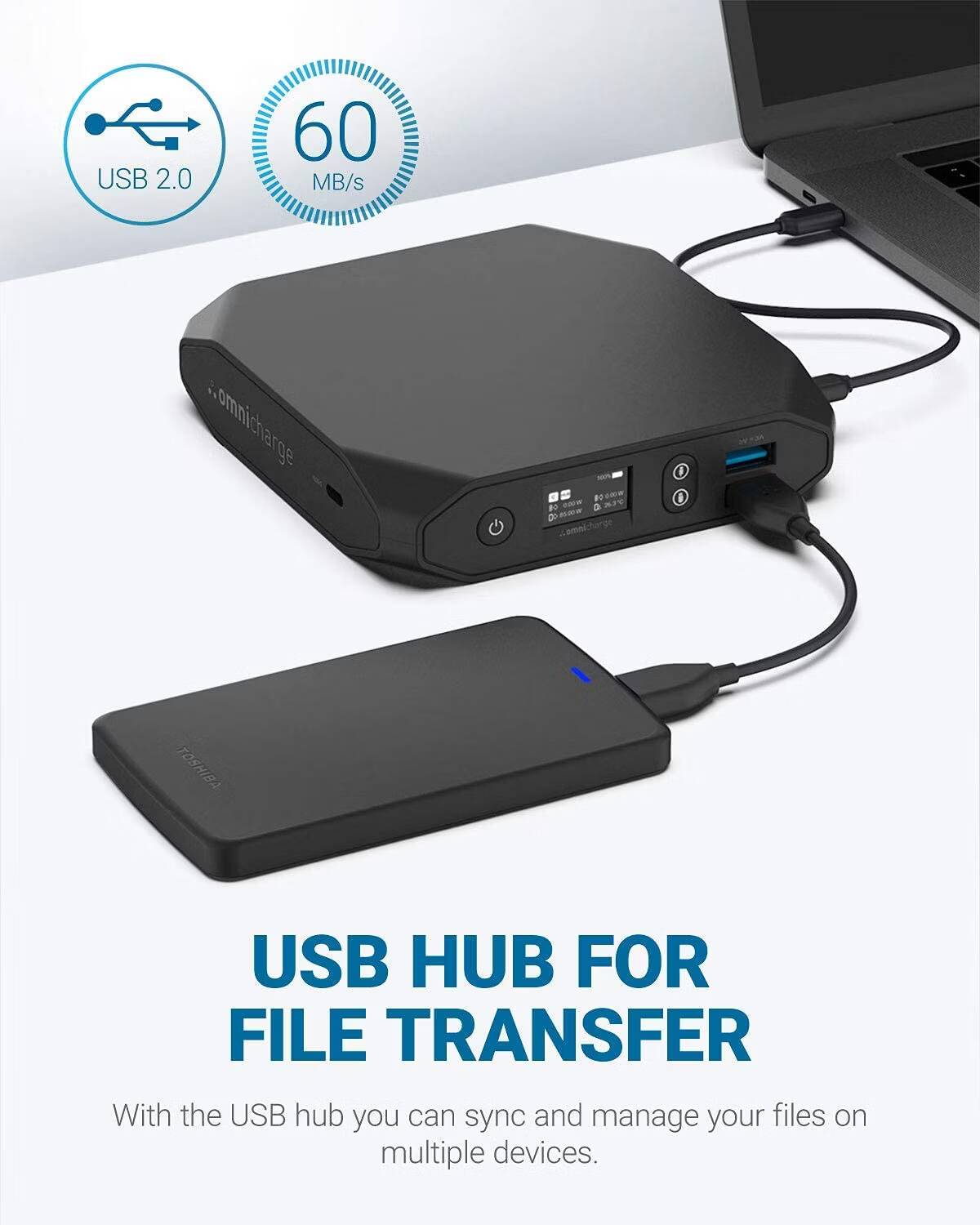 صورة لـ أفضل أجهزة بنك الطاقة المُناسبة لـ Steam Deck | omni-20c-as-usb-hub.avif_