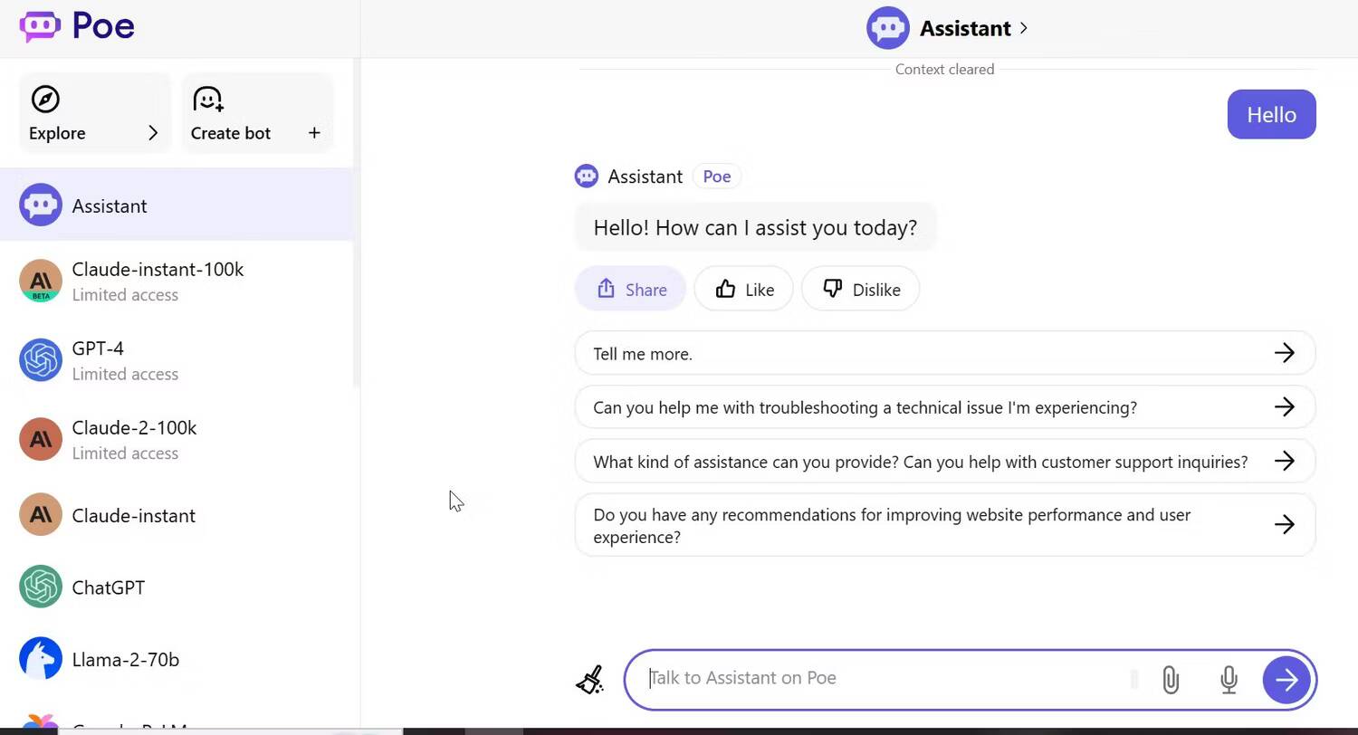 صورة لـ أفضل البدائل الموجودة لـ ChatGPT | poe-ai