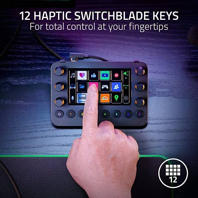 صورة لـ أفضل مجموعات البث لـ Twitch | razer-12-haptic-switchblade-keys.avif_