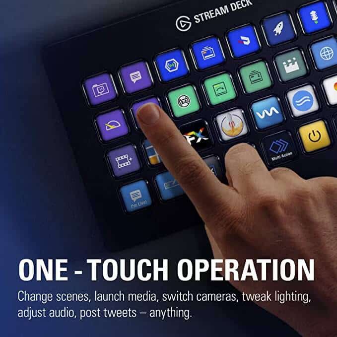 صورة لـ أفضل مجموعات البث لـ Twitch | stream-deck-xl-one-touch-operation.avif_