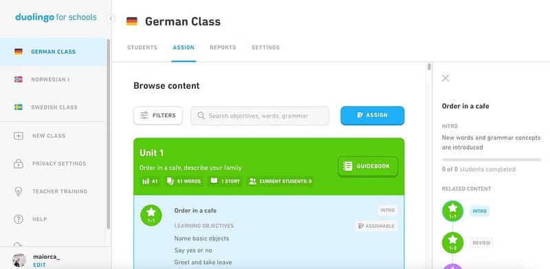صورة لـ ما هي Duolingo for Schools وكيفية استخدامها | 15JeJdin0_1dQNqkevtpWoA-DzTechs
