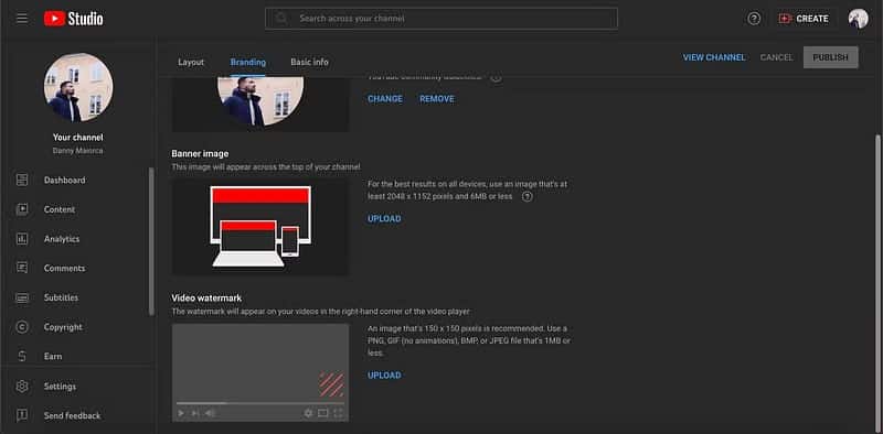 صورة لـ كيفية إنشاء غلاف لقناتك على YouTube باستخدام Canva | 1mLSjEWq9yAnQt7iR8raS0w-DzTechs