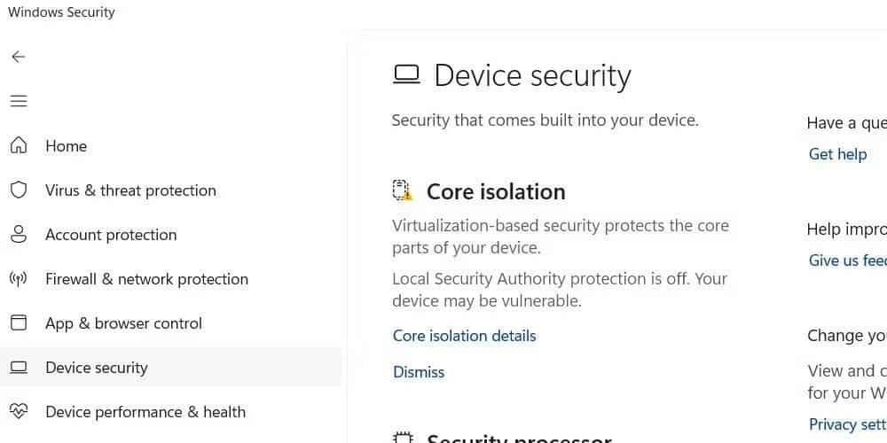 صورة لـ ما هي تكامل الذاكرة التابعة لخدمة العزل الأساسي على Windows؟ | 1uQi9xOmEZtTn7nskr45NAw-DzTechs