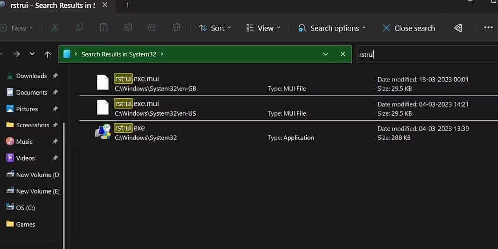 صورة لـ طرق لفتح استعادة النظام على Windows 11 | 104NLO80DjMUB9ODfhDa8Ww-DzTechs
