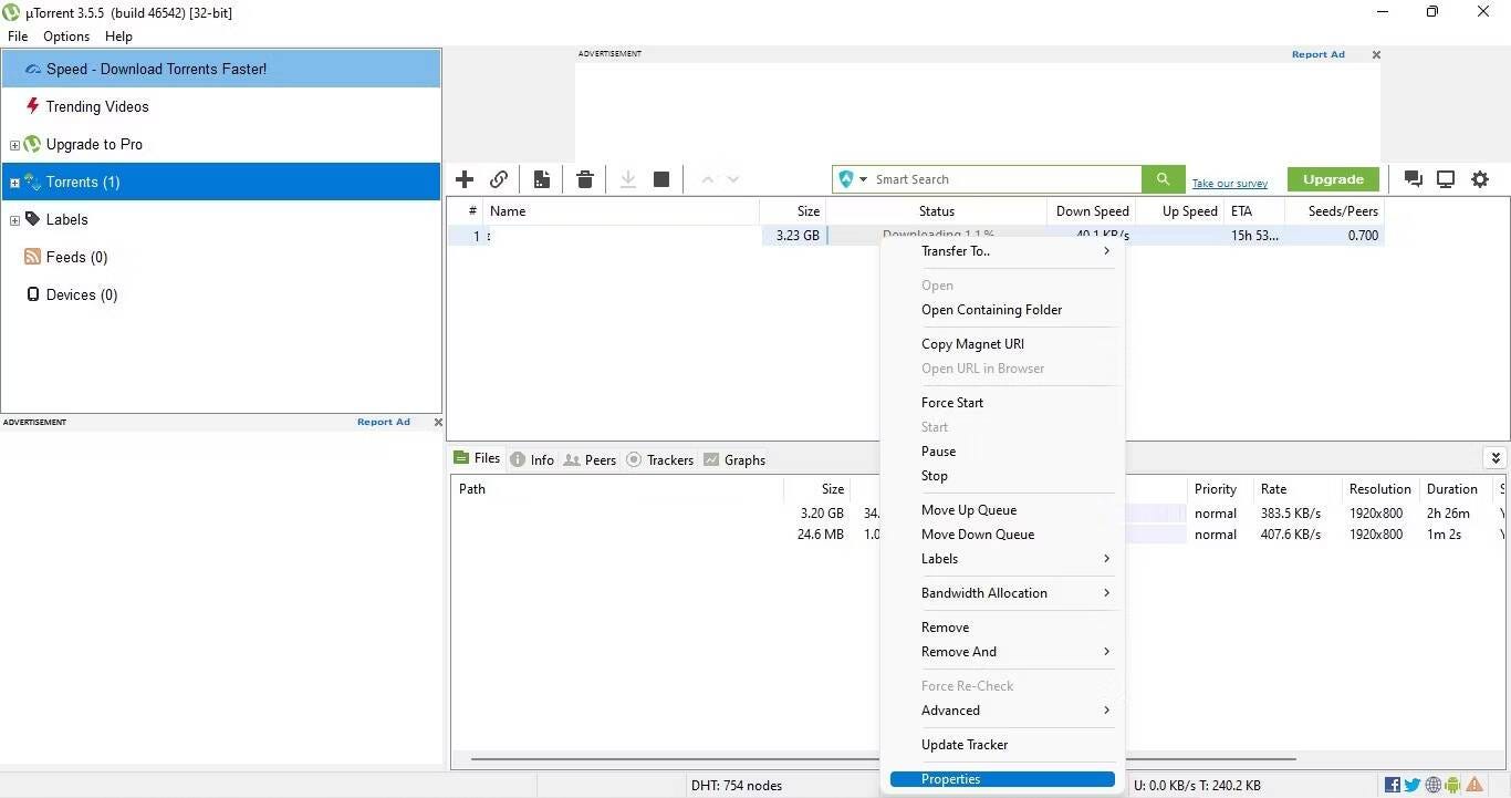 صورة لـ كيفية إصلاح تطبيق uTorrent لا يقوم بتنزيل الملفات أو عالق عند الاتصال على Windows | 15ETBovPgRZe-PQGpWgv_-g-DzTechs