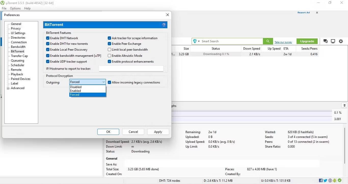 صورة لـ كيفية إصلاح تطبيق uTorrent لا يقوم بتنزيل الملفات أو عالق عند الاتصال على Windows | 1LbJj8ZATUUJx3GqXJChhHg-DzTechs