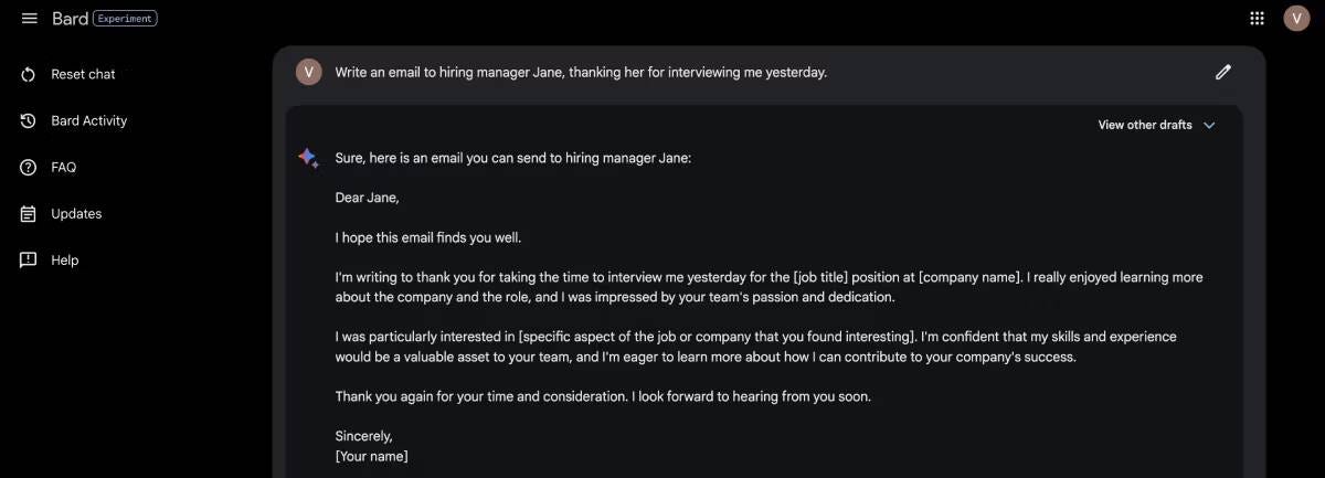 صورة لـ أفضل الطرق لاستخدام Google Bard والإستفادة من كامل قُدراته | 1Lr0h4hqT-0oHbOEJRU6pbQ-DzTechs