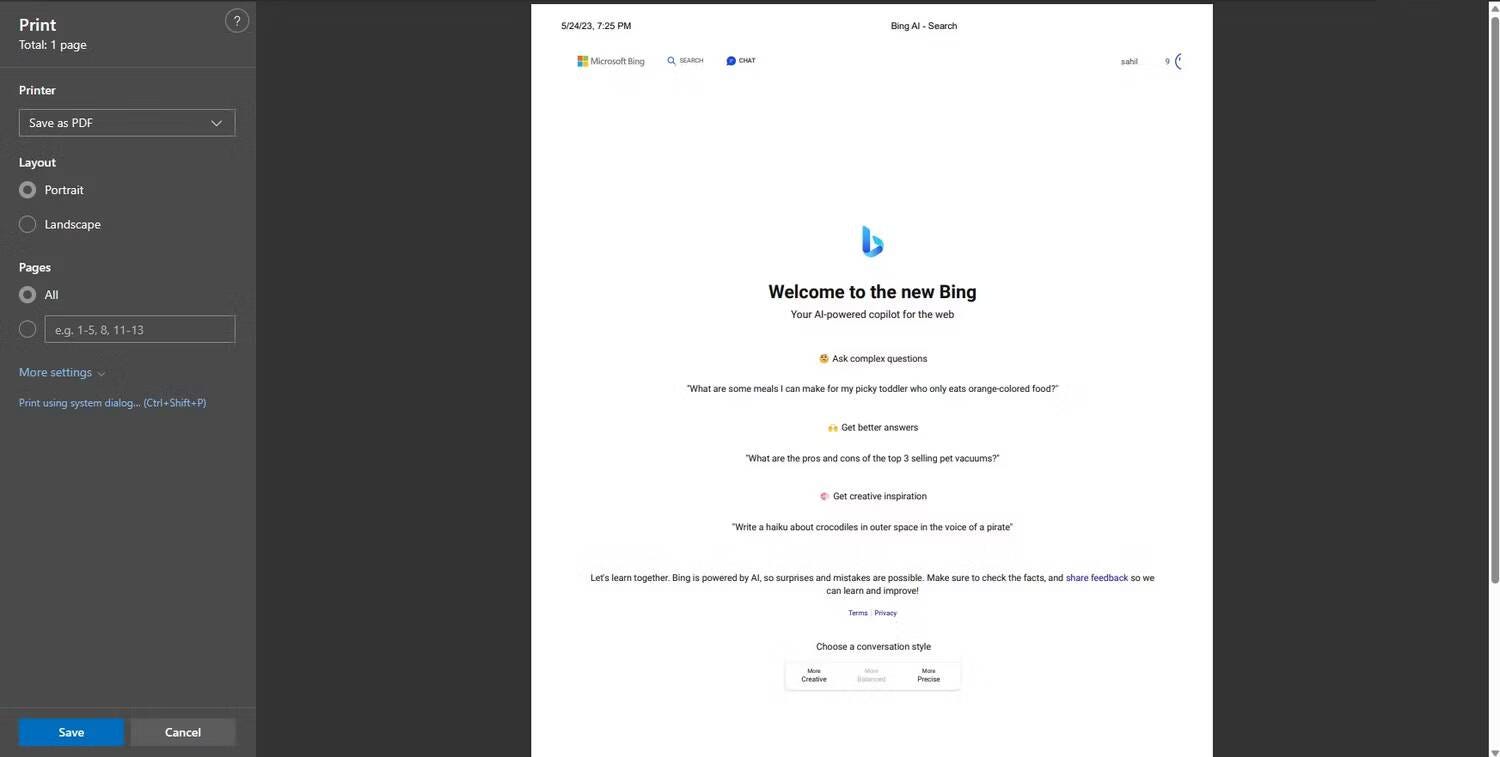 صورة لـ كيفية حفظ وتصدير سجل دردشة Bing AI | 1oTmDN4jiUP8uJ83e2VFeQg-DzTechs