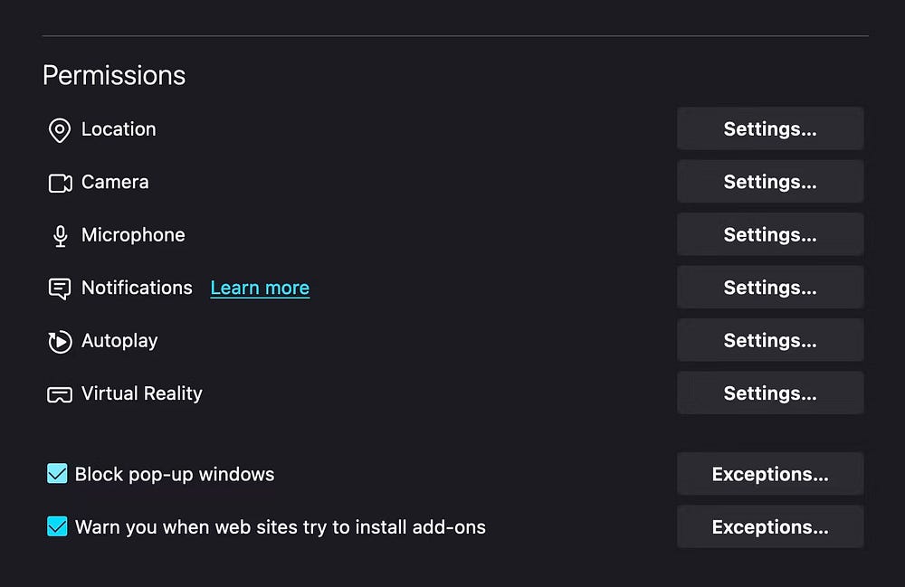 صورة لـ كيفية منع مواقع الويب من الوصول إلى الكاميرا والميكروفون والموقع الجغرافي والمزيد | 1t3ZU9NpSaXcVt0Z7ytCReA-DzTechs